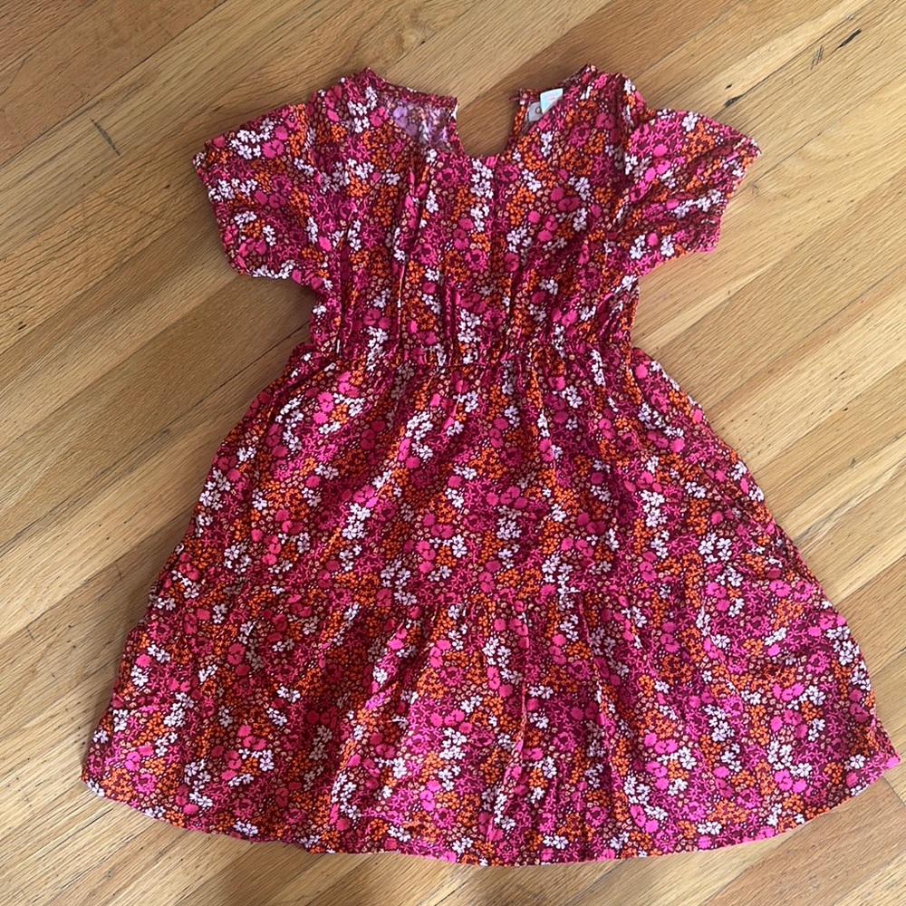 Floral Pink Kids Dress